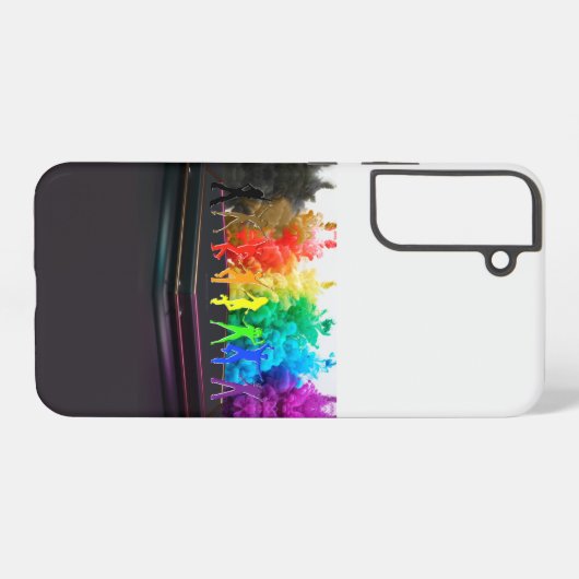 SlipperyJoe's dansende pride Shadows homo cadeauku Samsung Galaxy Hoesje (Achterkant horizontaal)