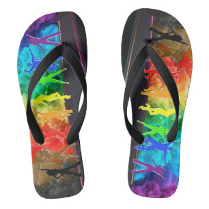 SlipperyJoe's dansende pride Shadows homo cadeauku Teenslippers