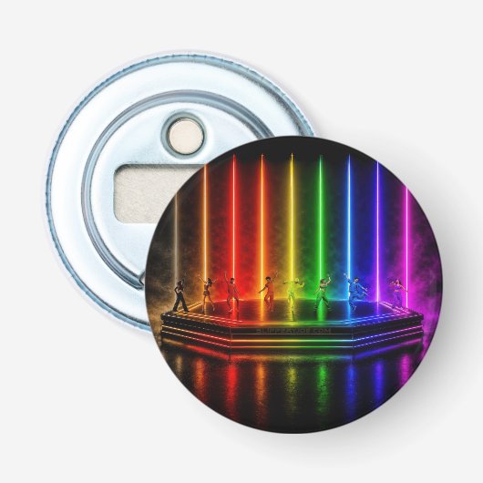 SlipperyJoe's dansvoorstelling viert Pride Button Flesopener (Voorkant)