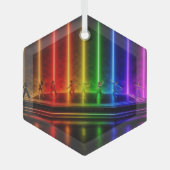 SlipperyJoe's dansvoorstelling viert Pride Glas Ornament (Voorkant)
