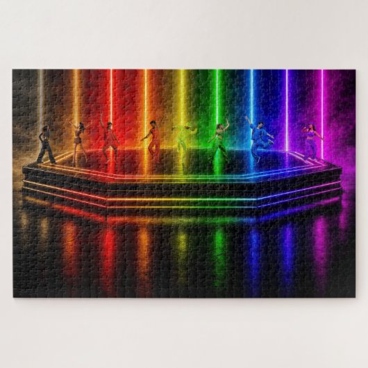 SlipperyJoe's dansvoorstelling viert Pride Legpuzzel (Horizontaal)