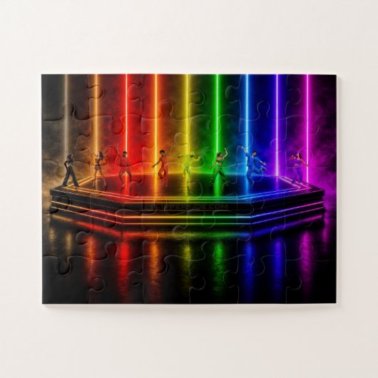 SlipperyJoe's dansvoorstelling viert Pride Legpuzzel (Horizontaal)