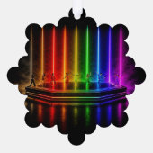 SlipperyJoe's dansvoorstelling viert Pride Ornament Kaart (Achterkant)