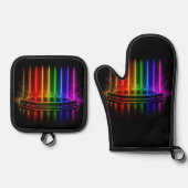 SlipperyJoe's dansvoorstelling viert Pride Ovenwant & Pannenlap Set (Voorkant)