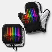 SlipperyJoe's dansvoorstelling viert Pride Ovenwant & Pannenlap Set (Voorkant / Achterkant)