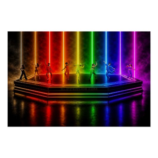 SlipperyJoe's dansvoorstelling viert Pride Perfect Poster (Voorkant)
