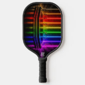 SlipperyJoe's dansvoorstelling viert Pride Pickleball Paddle (Voorkant)