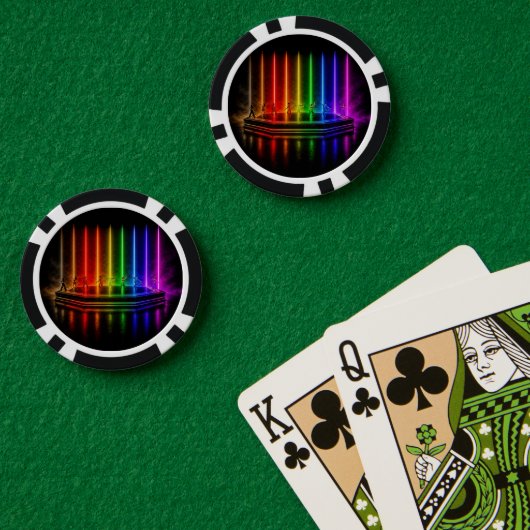 SlipperyJoe's dansvoorstelling viert Pride Poker Chips (Pokertafel (Dubbel))