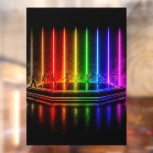 SlipperyJoe's dansvoorstelling viert Pride Raamsticker (Vel 2)