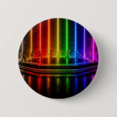 SlipperyJoe's dansvoorstelling viert Pride Ronde Button 5,7 Cm (Voorkant)