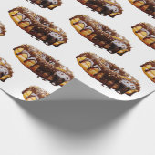 SlipperyJoe's decadent donut covered thick glossy Cadeaupapier (Hoek)