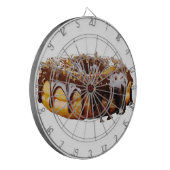 SlipperyJoe's decadent donut covered thick glossy  Dartbord (Voorkant Links)
