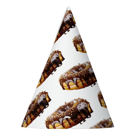 SlipperyJoe's decadent donut covered thick glossy  Feesthoedjes (Links)