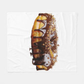 SlipperyJoe's decadent donut covered thick glossy Fleece Deken (Voorkant (Horizontaal))