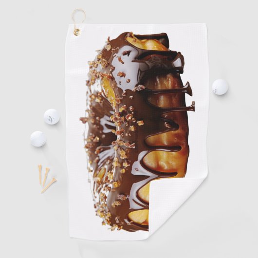 SlipperyJoe's decadent donut covered thick glossy  Golfhanddoek (Insitu)