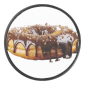 SlipperyJoe's decadent donut covered thick glossy Hockey Puck (Voorkant)