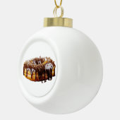 SlipperyJoe's decadent donut covered thick glossy Keramische Bal Ornament (Rechts)