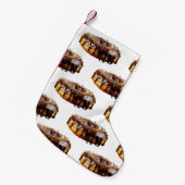 SlipperyJoe's decadent donut covered thick glossy  Kleine Kerstsok (Voorkant (Hangend))