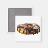 SlipperyJoe's decadent donut covered thick glossy  Magneet (Voorkant / Achterkant)