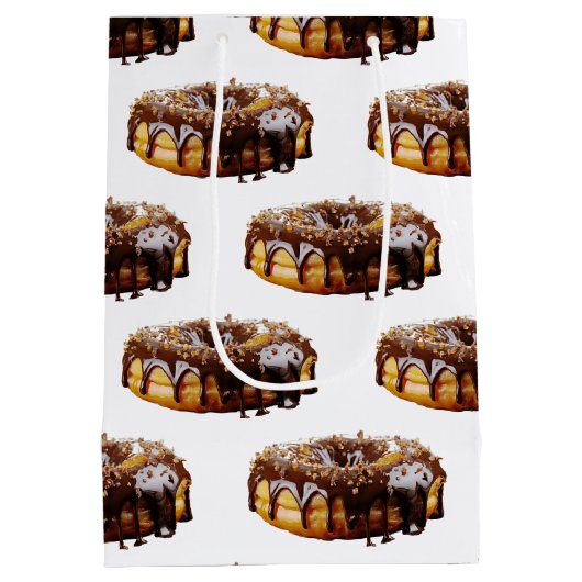 SlipperyJoe's decadent donut covered thick glossy  Medium Cadeauzakje (Achterkant)
