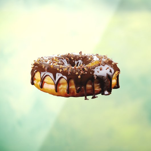 SlipperyJoe's decadent donut covered thick glossy  Raamsticker (Vel 3)