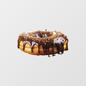 SlipperyJoe's decadent donut covered thick glossy  Raamsticker (Vel)