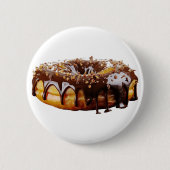 SlipperyJoe's decadent donut covered thick glossy  Ronde Button 5,7 Cm (Voorkant)