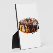 SlipperyJoe's decadente donut bedekt dikke glanzen Fotoplaat (Zijkant)