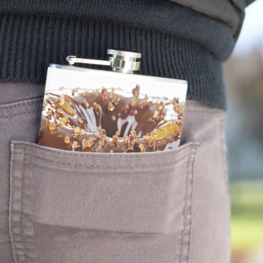 SlipperyJoe's decadente donut bedekt dikke glanzen Heupfles (Voorbeeld)