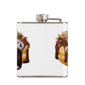 SlipperyJoe's decadente donut bedekt dikke glanzen Heupfles (Achterkant)