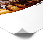 SlipperyJoe's decadente donut bedekt dikke glanzen Poster (Hoek)