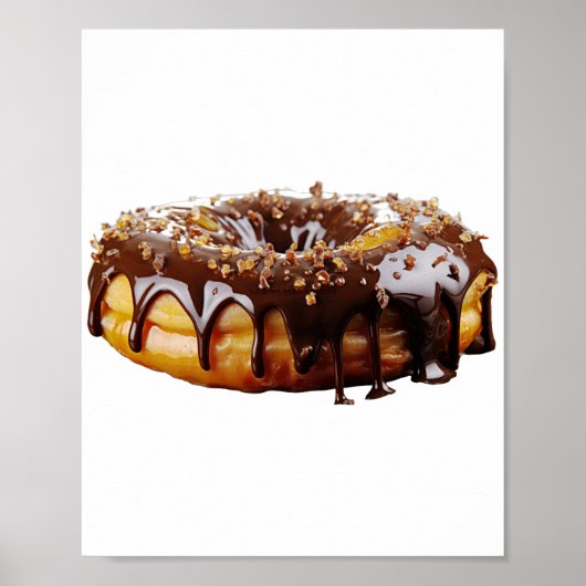 SlipperyJoe's decadente donut bedekt dikke glanzen Poster (Voorkant)