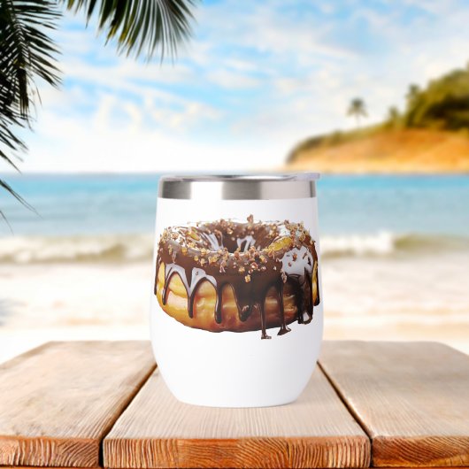 SlipperyJoe's decadente donut bedekt met dikke gla (Strand)