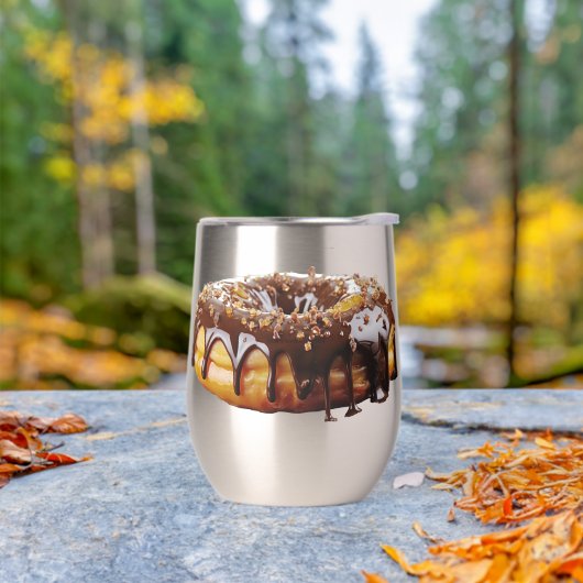 SlipperyJoe's decadente donut bedekt met dikke gla (Buiten)