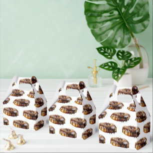 SlipperyJoe's decadente donut bedekt met dikke gla Bedankdoosjes