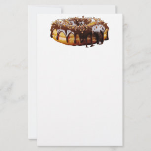 SlipperyJoe's decadente donut bedekt met dikke gla Briefpapier