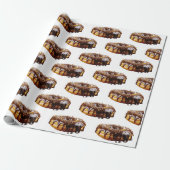 SlipperyJoe's decadente donut bedekt met dikke gla Cadeaupapier (Uitgerold)