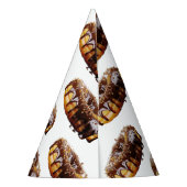 SlipperyJoe's decadente donut bedekt met dikke gla Feesthoedjes (Achterkant)