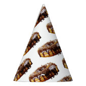 SlipperyJoe's decadente donut bedekt met dikke gla Feesthoedjes (Links)