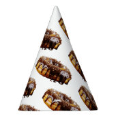 SlipperyJoe's decadente donut bedekt met dikke gla Feesthoedjes (Rechts)