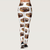 SlipperyJoe's decadente donut bedekt met dikke gla Leggings (Achterkant)