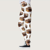 SlipperyJoe's decadente donut bedekt met dikke gla Leggings (Links)