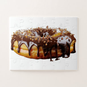 SlipperyJoe's decadente donut bedekt met dikke gla Legpuzzel