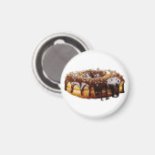 SlipperyJoe's decadente donut bedekt met dikke gla Magneet (Voorkant / Achterkant)