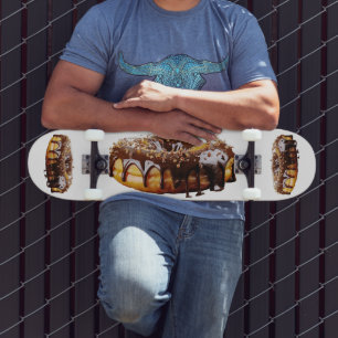 SlipperyJoe's decadente donut bedekt met dikke gla Persoonlijk Skateboard