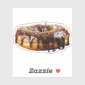 SlipperyJoe's decadente donut bedekt met dikke gla Sticker (Vel)