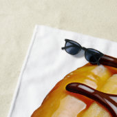 SlipperyJoe's decadente donut bedekt met dikke gla Strandlaken (In situ)