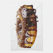 SlipperyJoe's decadente donut bedekt met dikke gla Theedoek (Verticaal)