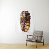 SlipperyJoe's decadente donut bedekt met dikke gla Wandkleed (In situ)