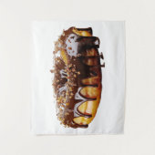 SlipperyJoe's decadente donut bedekt met dikke gla Wandkleed (Voorkant)